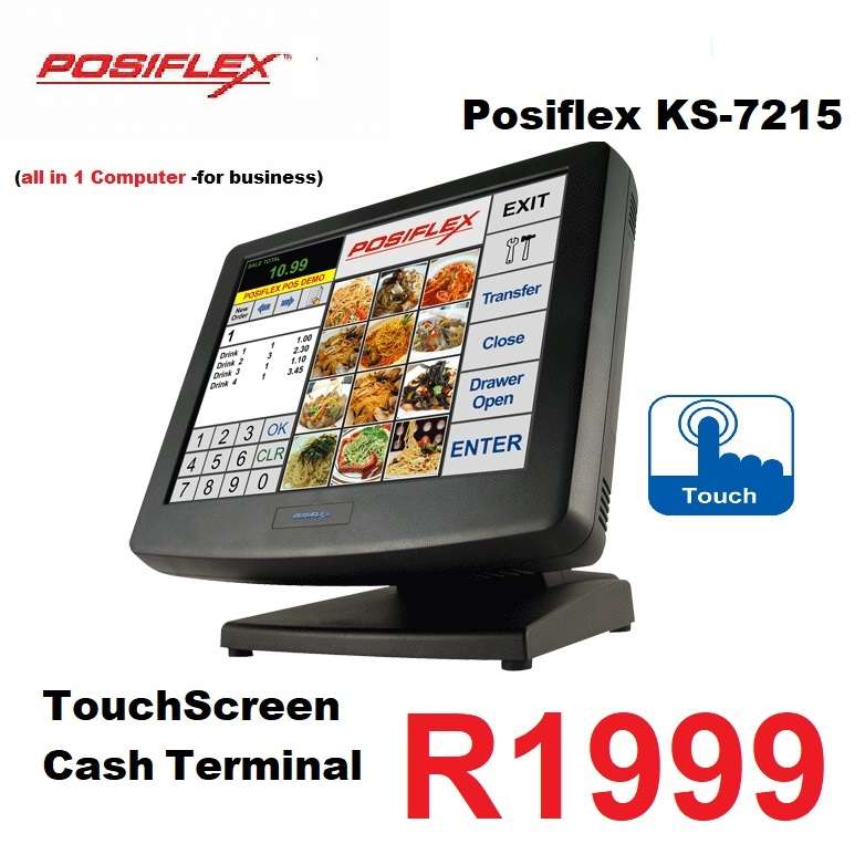 point of sale Posiflex Pos System 15' Touch Screen KS-7215G-I D525 1gb Ram Refurbished