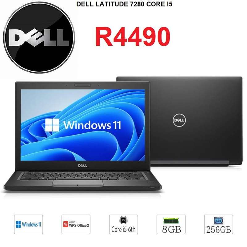 Dell Latitude 7280 Business Laptop (12.5in HD, Intel Core i5 -2.60GHz, 8GB DDR4, 256GB SSD, W11p