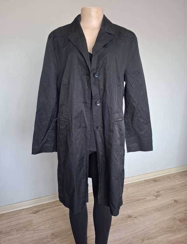 Black trench coat ...excellent condition