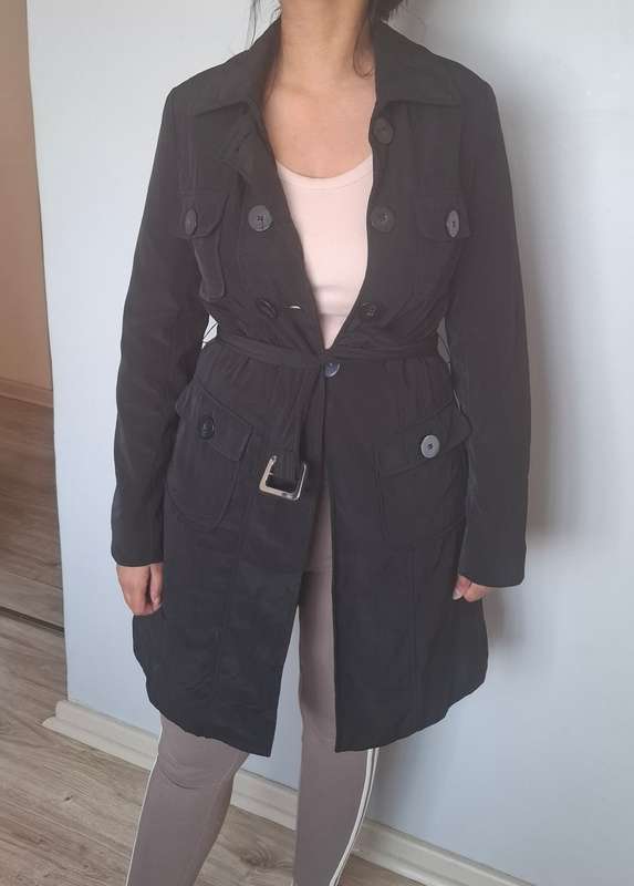 Black trench coat ...size 8
