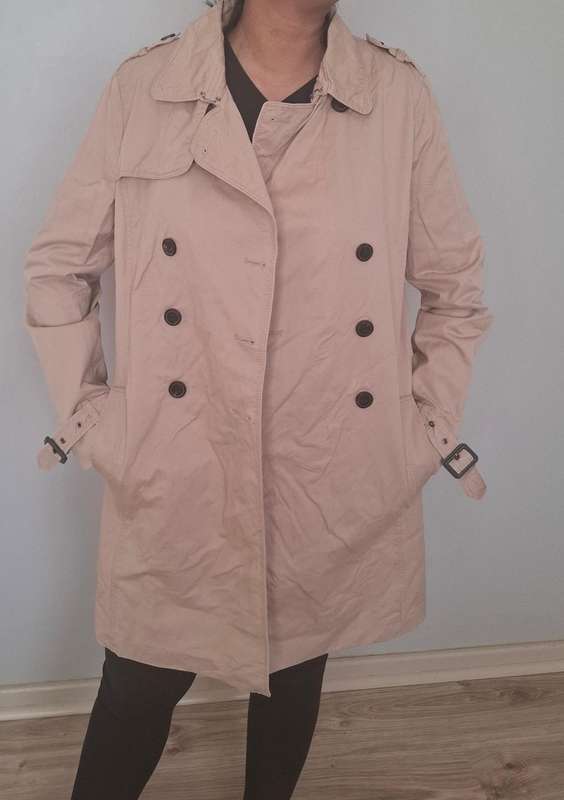Beige trench coat  ....size XL
