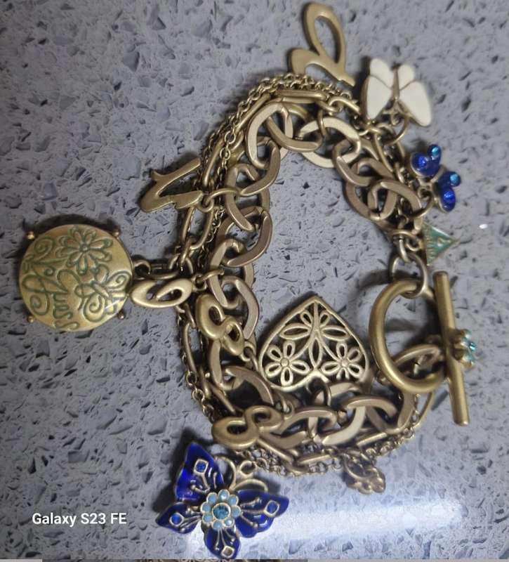 GUESS Iconic charm bracelet...over 7 stunning charms