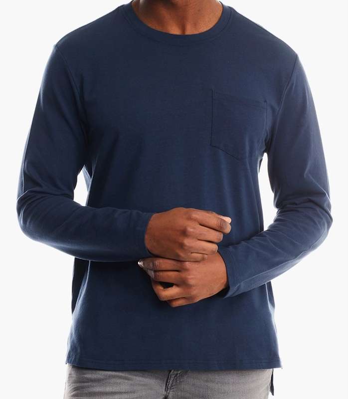 Navy Blue Long Sleeve Tee
