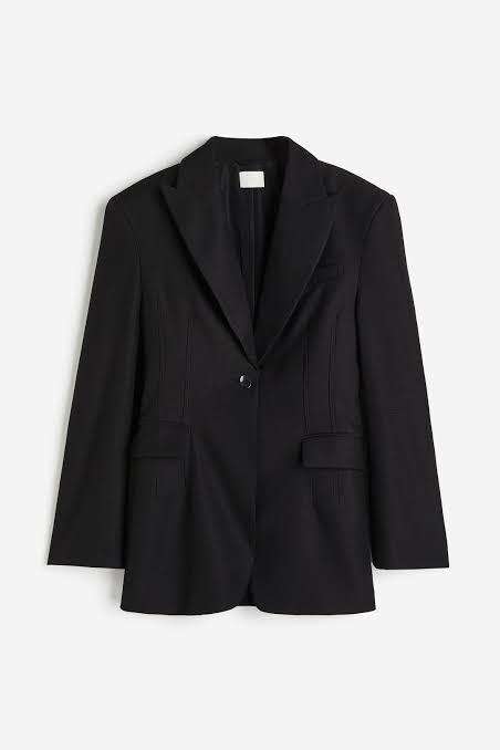 Black ribbed blazer...size 14
