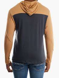 Mens brown and navy hoodie....large