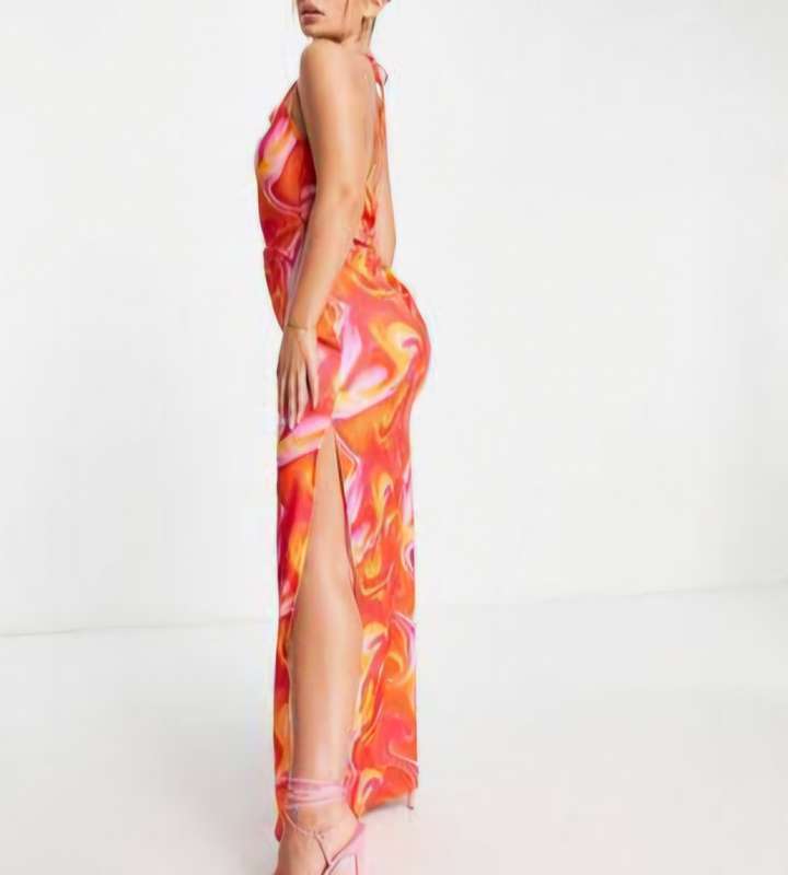 Sexy multi colour dress