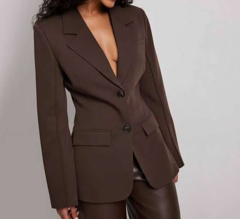 Beautiful chocolate brown blazer