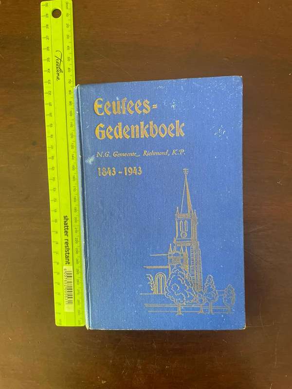 EEUFEES GEDENKBOEK N.G. GEMEENTE RICHMOND, K.P.