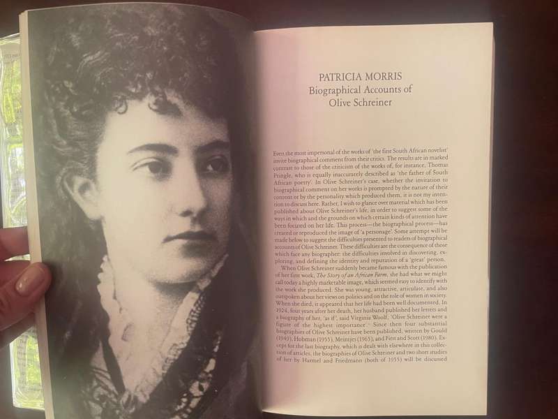 OLIVE SCHREINER AND AFTER,  Essays on Southern African Literature in honour of Guy Butler