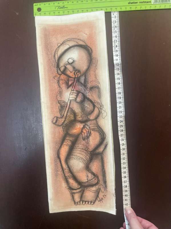 Daniel Selepe uframed art