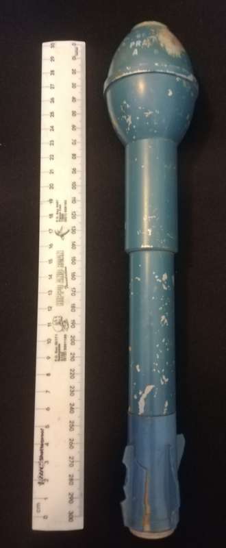 SADF Practice Rifle Grenade,Fins Damaged, Totally Inert, No overseas postage.