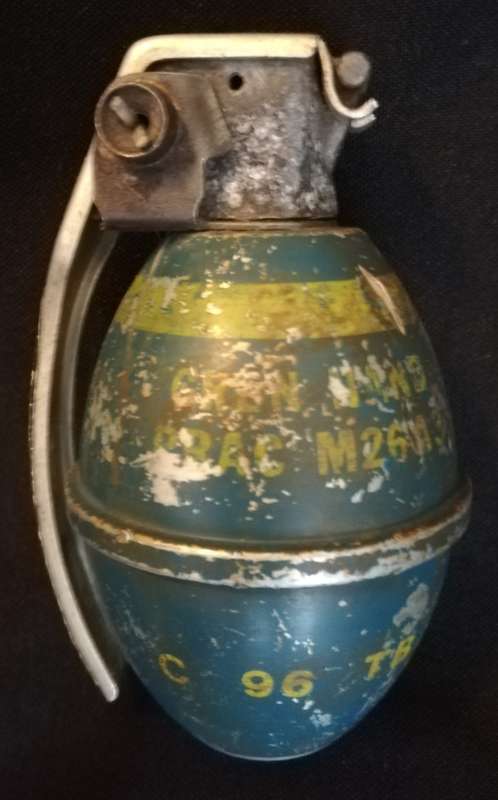 SADF M26 Practice Hand Grenade,Inert. No overseas postage.