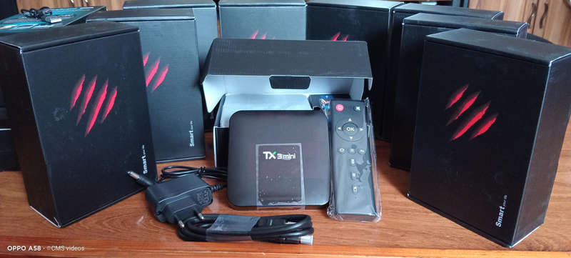 TV box with remote control