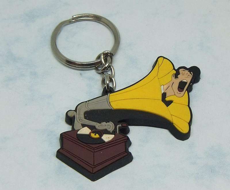 UNDER R100 - Vintage Keyring - Record player - Rubber
