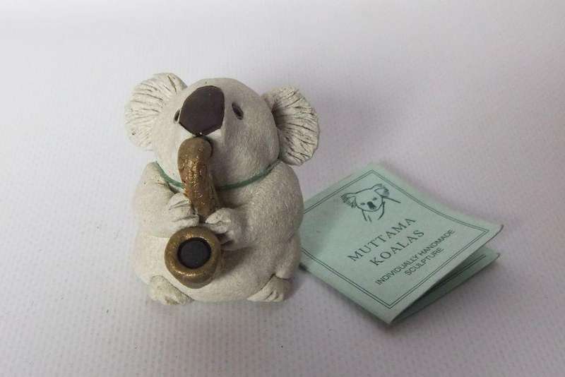 UNDER R100 - Musical figure - Hand made Australian Koala with saxophone
