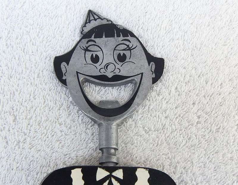 A vintage 1950`s Barmaid corkscrew with bottle opener