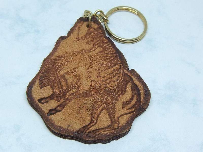 UNDER R100 - Vintage Keyring - Uruguay - Genuine leather
