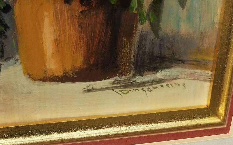 Two original professionally framed oil on board paintings by well known SA artist Jan Dingemans