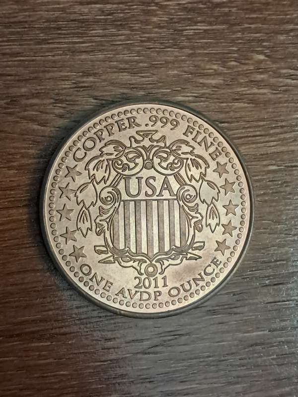 **American 1 Ounce .999 Fine Copper Eagle**