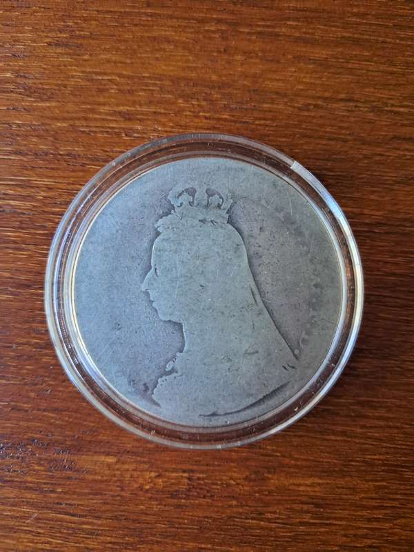 **1887 British SILVER Crown**