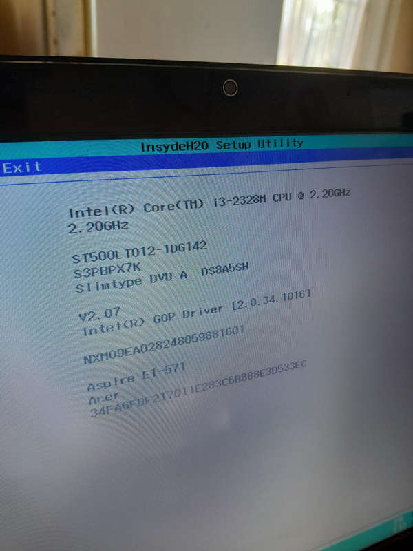 Acer laptop core i3