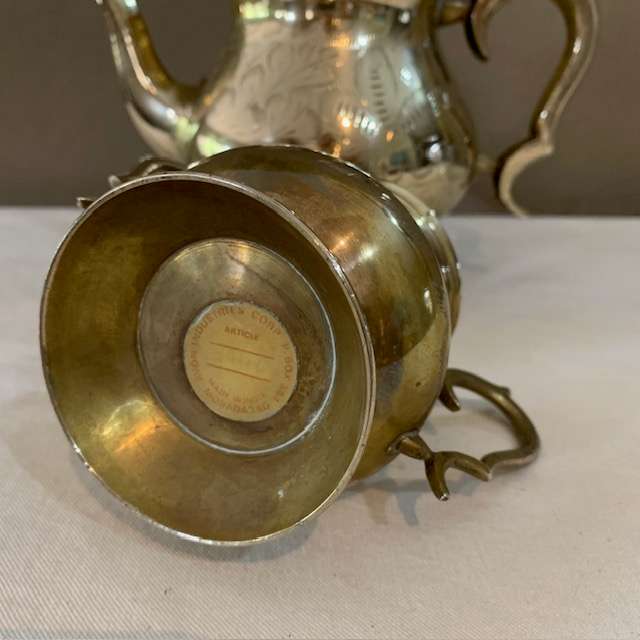 Brass Tea pot and Sugar bowl