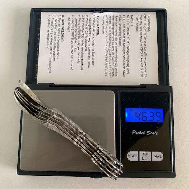 5 x Hallmarked Sterling Silver Dutch spoons