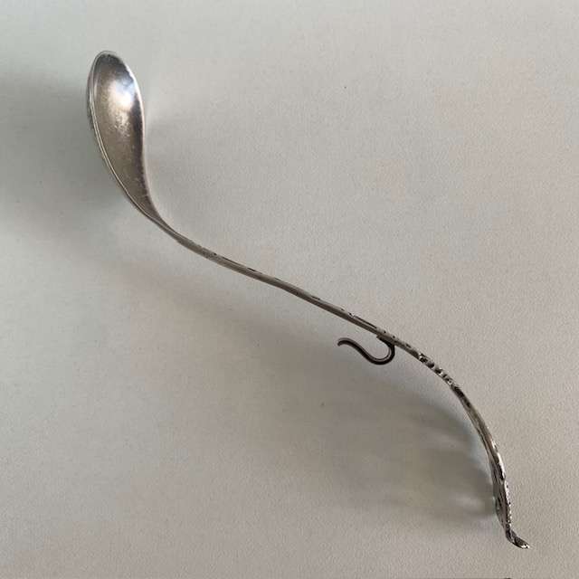 Hallmarked sterling silver serving/ jam spoon