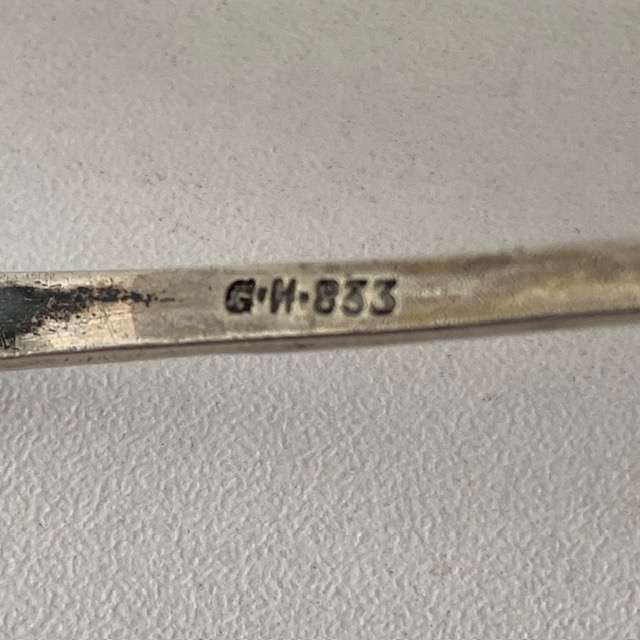 Hallmarked sterling silver serving/ jam spoon