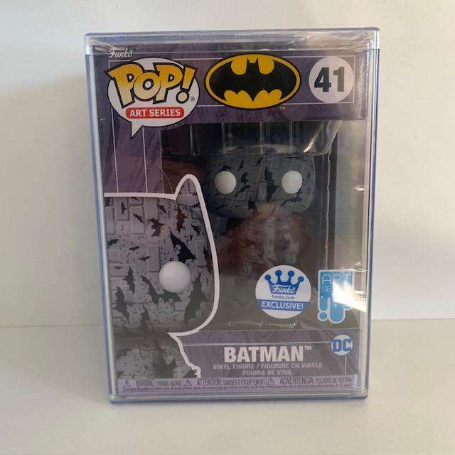 DC Batman Grey Artist series #41 Funko Pop with Hard stack protector