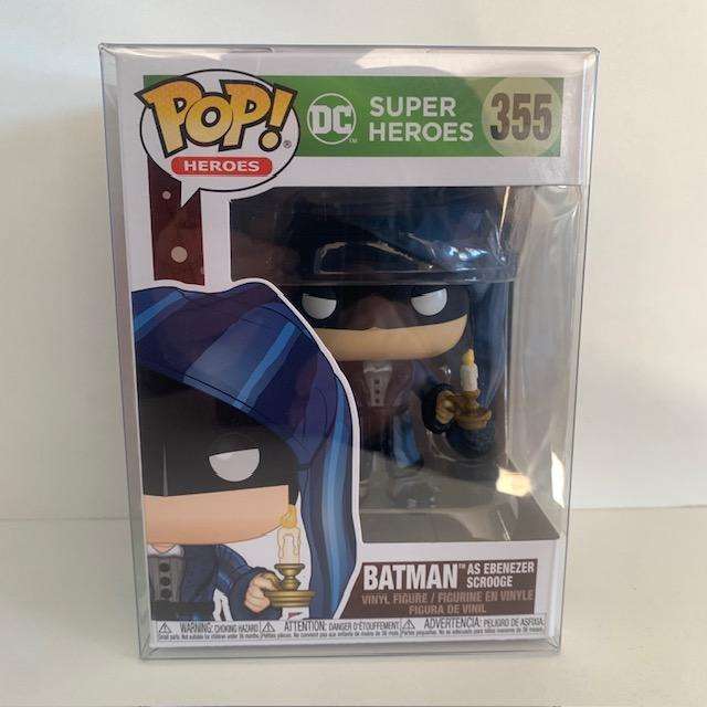 DC Super Heroes Batman Funko Pop #355 Batman as Ebenezer Scrooge With pop protector