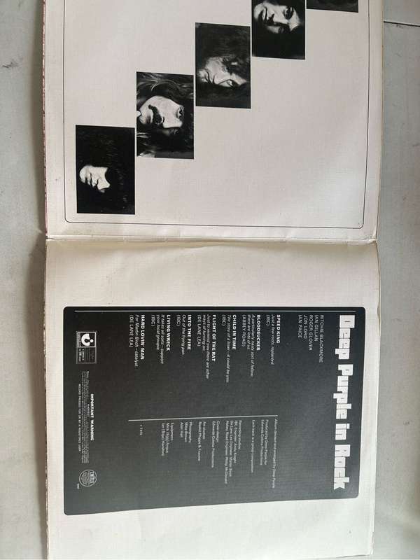 DEEP PURPLE IN ROCK LP VINYL