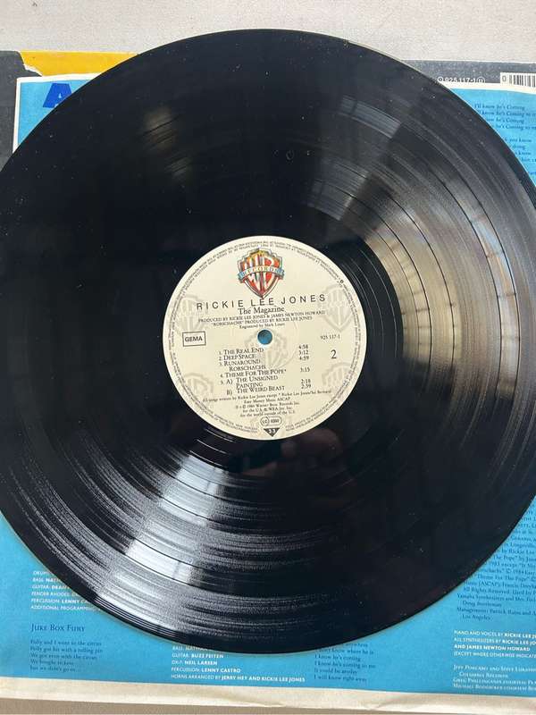RICKIE LEE JONES  - THE MAGAZINE LP VINYL