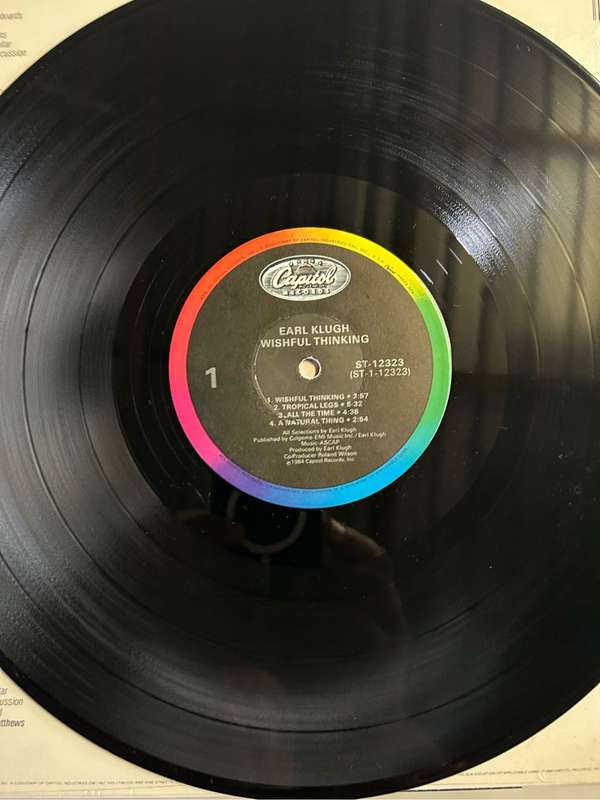 EARL KLUGH - WISHFUL THINKING LP VINYL