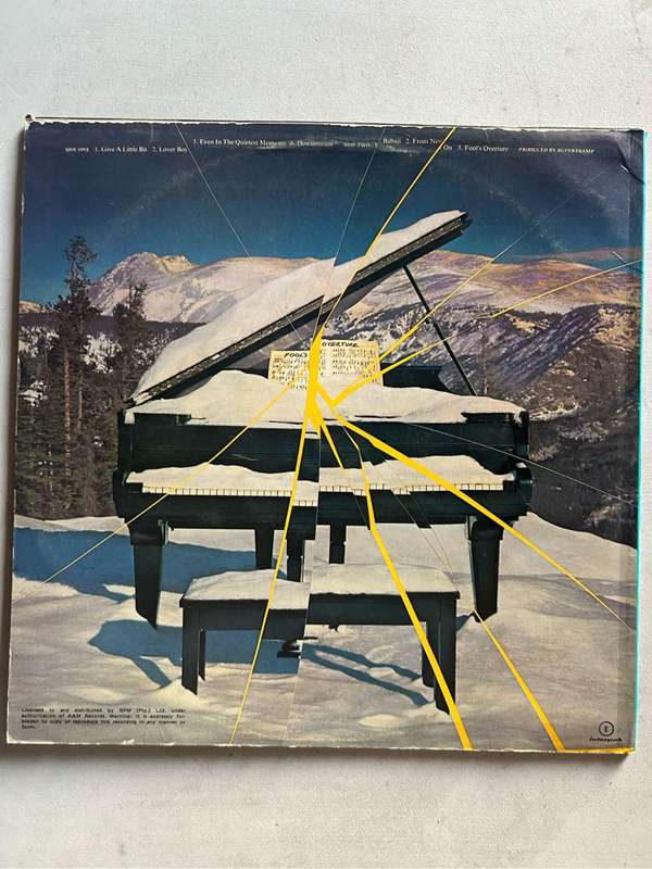 SUPERTRAMP  - EVEN IN THE QUIETEST MOMENTS LP VINYL