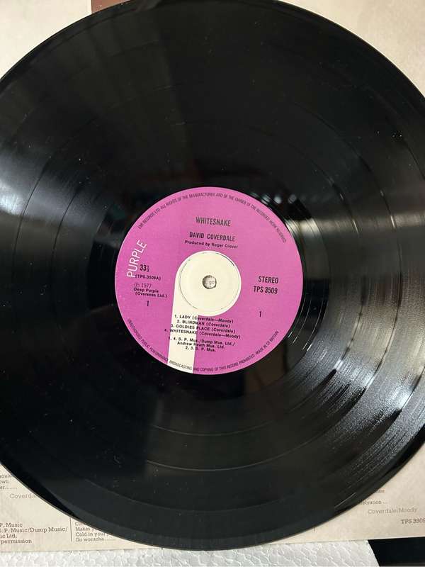 DAVID COVERDALE - WHITE SNAKE LP VINYL