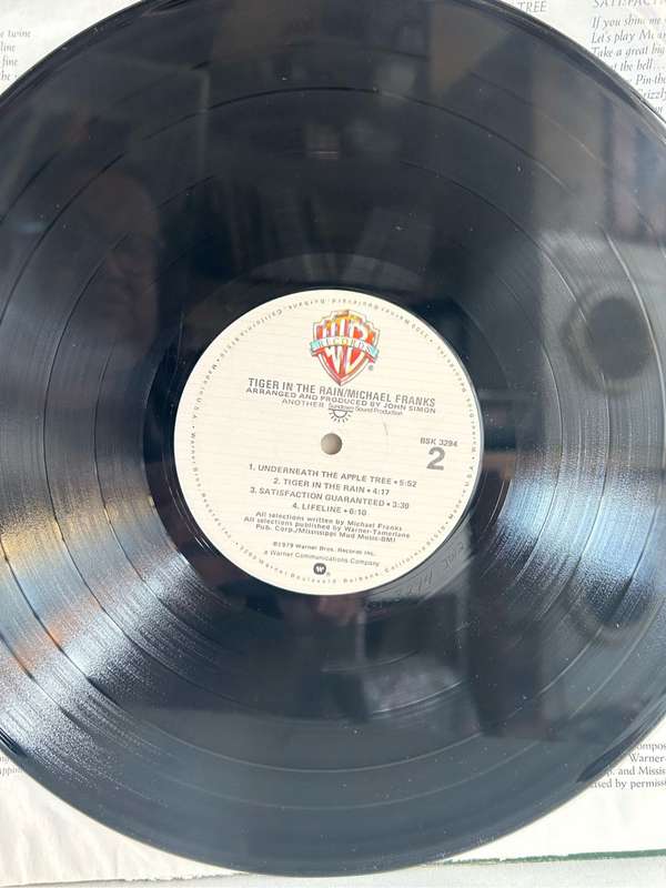 MICHAEL FRANKS -TIGER IN THE RAIN LP VINYL