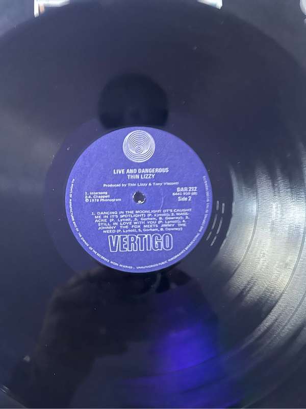 THIN LIZZY - LIVE AND DANGEROUS 2LP VINYL
