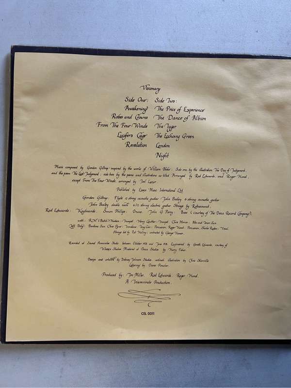 GORDON GILTRAP - VISIONARY LP VINYL