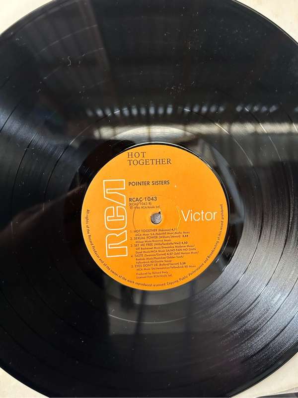 POINTER SISTERS - HOT TOGETHER LP VINYL