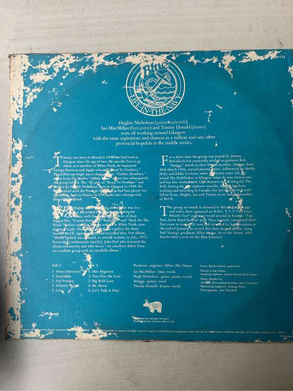 BLUE - LIFE IN THE NAVY LP VINYL