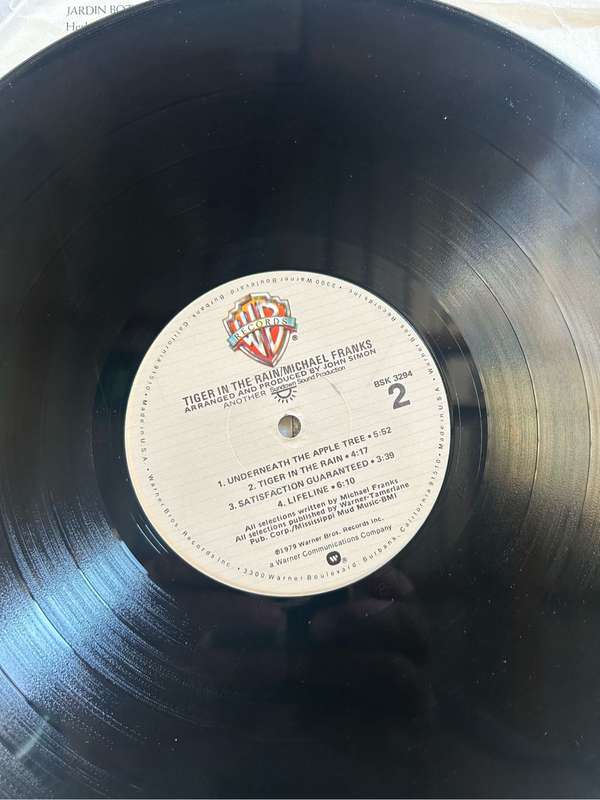 MICHAEL FRANKS - TIGER IN THE RAIN LP VINYL