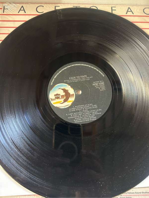 FACE TO FACE LP VINYL WITH POSTER
