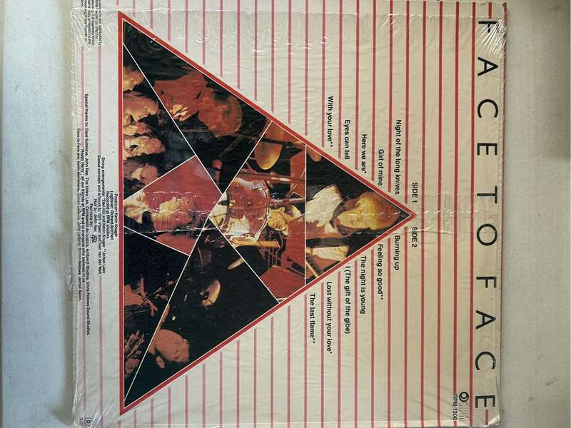 FACE TO FACE LP VINYL WITH POSTER