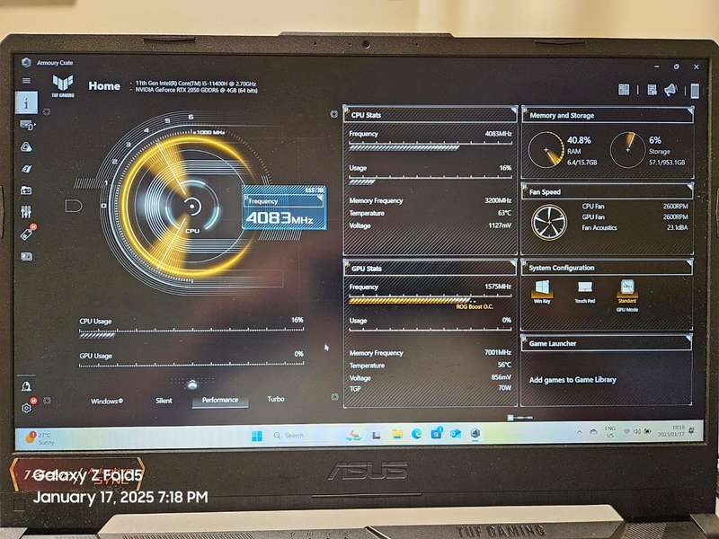 Asus Notebook FX506HF 11th Gen Intel Core i5-11400H up to 4.50 16GB 2TB SSD RTX 2050 Gaming Notebook