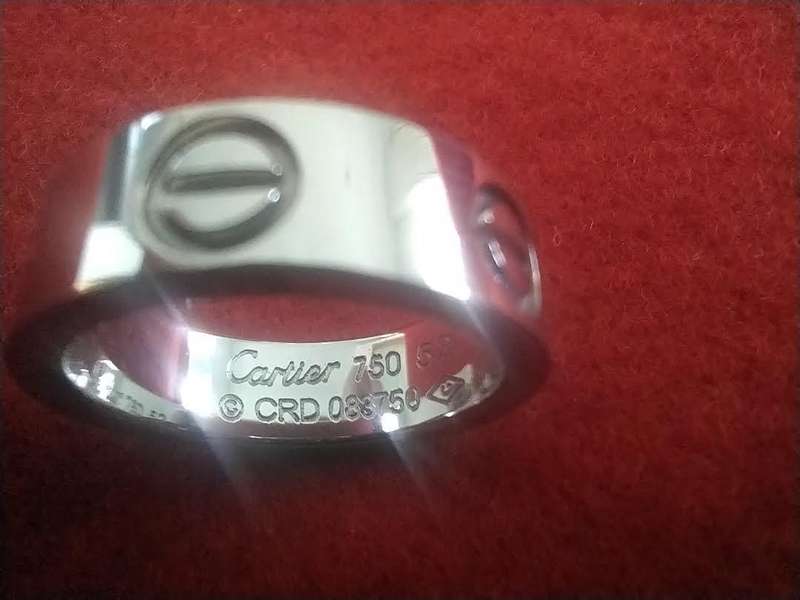 CARTIER 18ct White Gold Love Ring 4.78g.