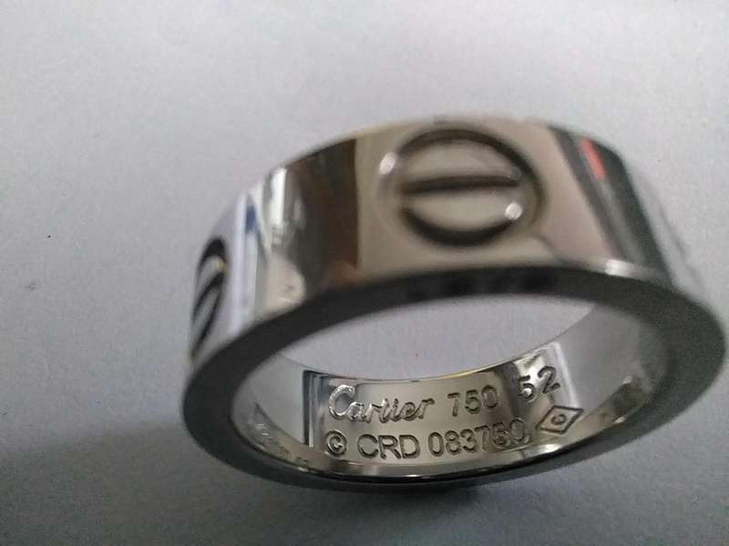 CARTIER 18ct White Gold Love Ring 4.78g.