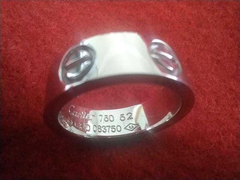 CARTIER 18ct White Gold Love Ring 4.78g.