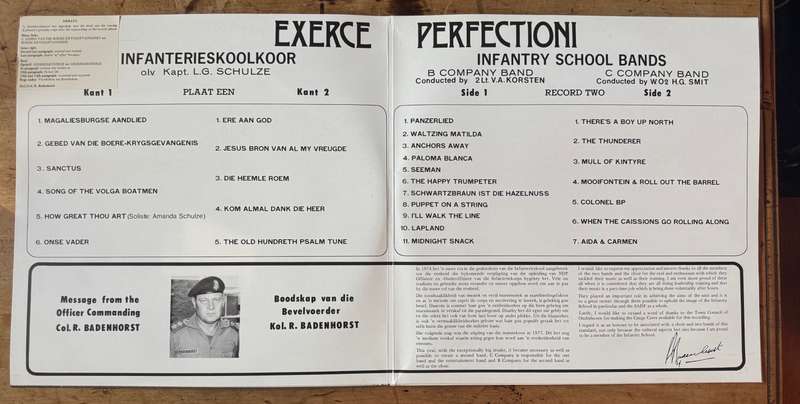 Exerce Perfection - Infantry School Orchestra Oudtshoorn