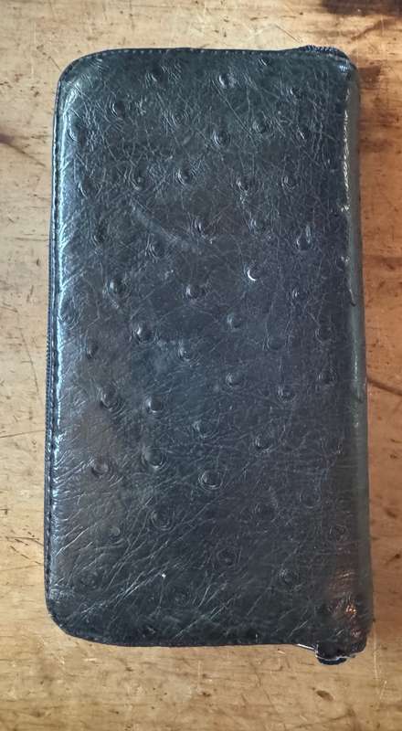 Ostrich Leather Purse